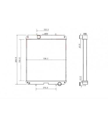 Radiatore ad acqua CASE 440