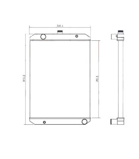 RADIATOR FOR  FERBO Irrigation Pump GHC140 500