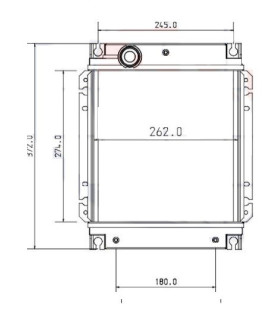 RADIATOR FOR  FERRARI TG200 Diesel