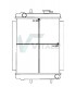 Radiatore acqua THWAITES 1T per motore Yanmar 3TNV76
