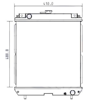 RADIATOR FOR  TEREX TC25 TC29 TC35 TC37