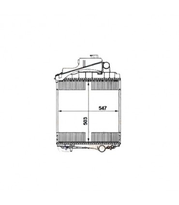RADIATEUR EAU  JOHN DEERE GAMME 6000