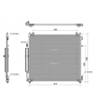 CONDENSEUR CLIMATISATION LAND RANGE ROVER DICOVERY LR062424