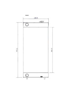 RADIATOR FOR  CASE CX210B  CX210B SL  CX220B  CX230B 13910298010 KRH10810 KRH10812 KRH10812 LN001790