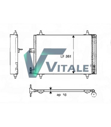 Radiateur moteur pour PEUGEOT 204
