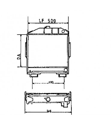 RADIATEUR EAU POUR CASE IH 1046
