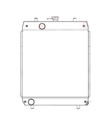 RADIATOR FOR  KUBOTA  B2231-2261-2311