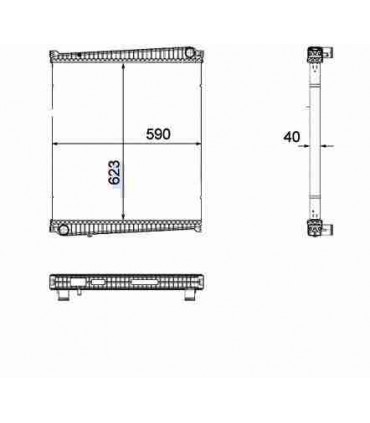 Radiateur EAU RENAULT TRUCKS MASCOTT DXI