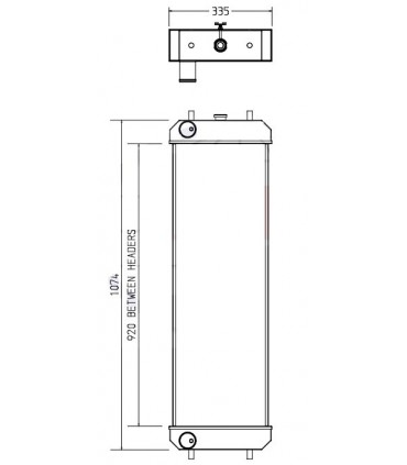 Radiatore motore per Hitachi ZX200-3 ZX225US ZX250-3 ZX280