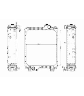 Radiateur eau pour SCANIA Série P 95-04 