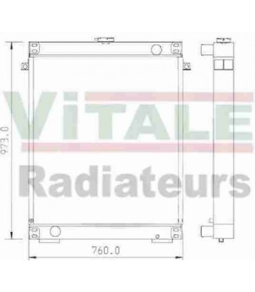  Radiateur eau pour SCANIA Série P 95-04 