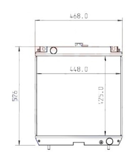 RADIATEUR MOTEUR POUR TAKEUCHI TB138FR