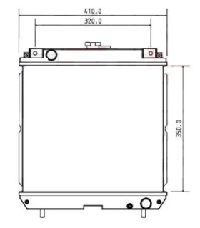 Radiatore motore per Massey Ferguson 1528 1531