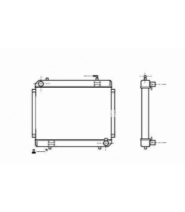  Radiateur EAU POIDS LOURDS MERCEDES-BENZ 813/913/1013/1113