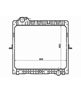  Radiateur  eau pour MERCEDES Atego