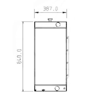 RADIATOR FOR  JCB  30/926178 30926178