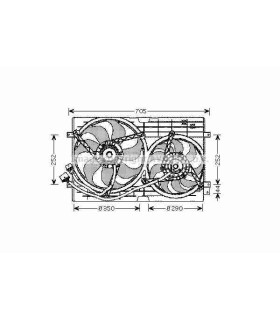  Radiateur eau pour SCANIA Série P 95-04 