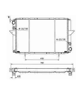 Radiateur eau pour RENAULT R10