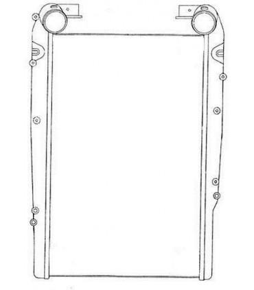 ECHANGEUR AIR INTERCOOLER POUR RENAULT 5010315524 5010514448 5010619268A