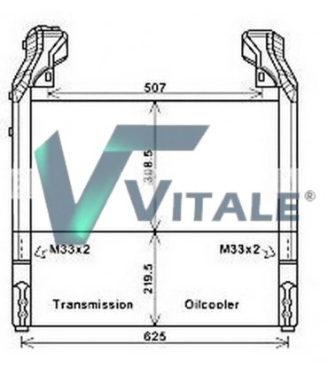 Radiateur moteur pour PEUGEOT 204 / 304