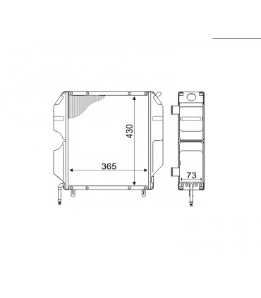 RADIATOR FOR GOLDONI QUASAR 40165