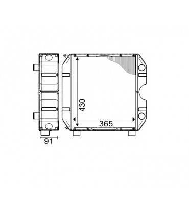 RADIATOR FOR GOLDONI RAD.VM D704 LT 41501
