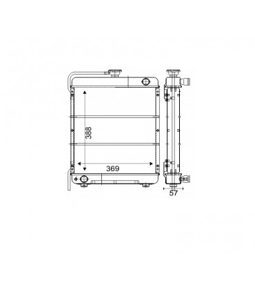 RADIATOR FOR LOMBARDINI KOHLER 2209472 7250153 7350265 735-0265 ED0073503210S YJ09D