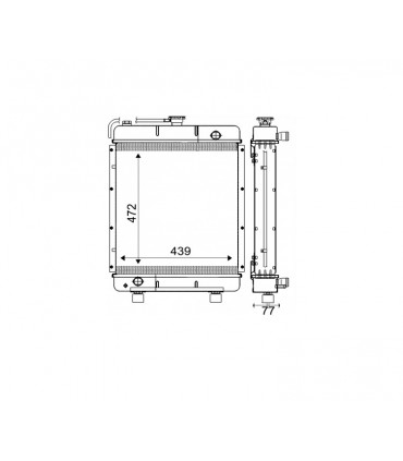 RADIATOR FOR LOMBARDINI