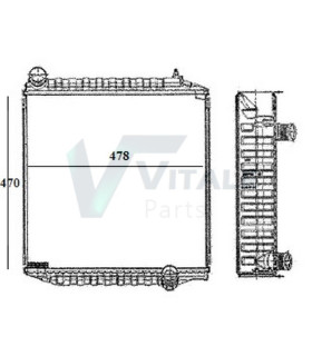 RADIADORES PARA  DEUTZ M410 M420 KT90 00158188410  0.015.8188.4/10 DZ581884