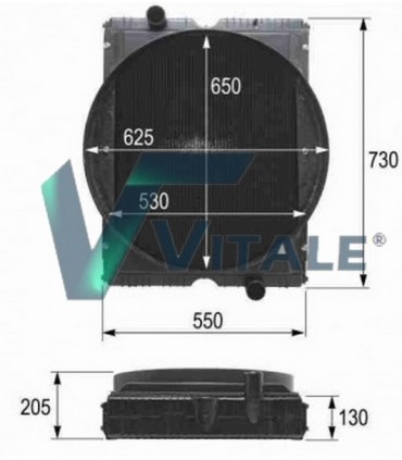 RADIATORE ACQUA TRATTORE PER RENAULT AGRI CLAAS 616 617 656 657 696 10557011 190013 7700065582 TS2356 00065582