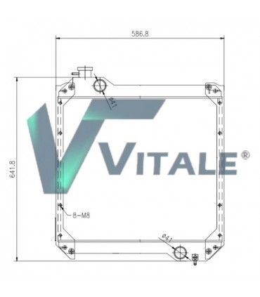 RADIATEUR POUR CATERPILLAR SERIE 900 902 906 D  2287674 228-7674