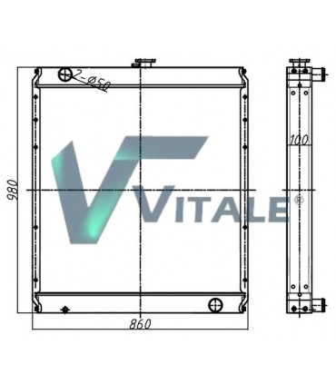 RADIATORE ACQUA PER CATERPILLAR 1932767