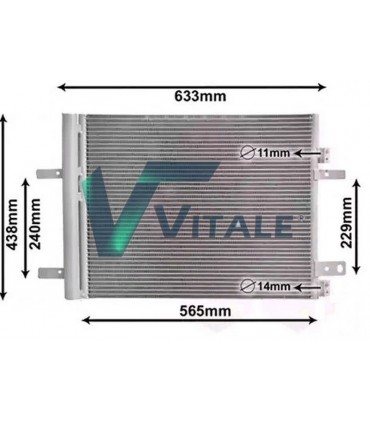 CONDENSER FOR PEUGEOT CITROEN 9813978580 9830694080