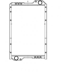 RADIATEUR POUR NEW HOLLAND TG210 TG230 TG255 TG285  445919A1 445920A1 NH445920