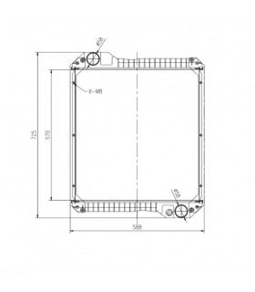 RADIATEUR POUR JCB  530 532 537LE 537H 540 30-304000 3030400 MNY70125801B1B