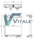 RADIATORE PER GENERATORE KUBOTA V3800DI T MOTORE ATLAS COPCO QAS 30 1626074500 3A75117101