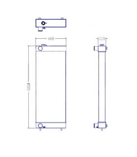 RADIATEUR POUR HITACHI ZAXIS 330 330-3 350 ZX250 4649913