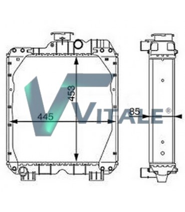 RADIADOR PARA NEW HOLLAND SERIE TT 75 D 5098911