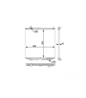 RADIATOR FOR MAN TGX I  81061010078 81.06101-6789 81.06101.6789