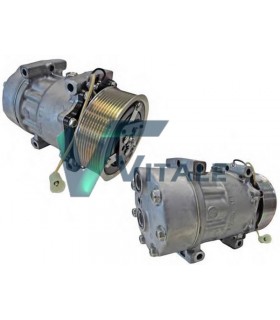 COMPRESSORE CAMION SANDEN PER RENAULT VOLVO FL II GAMMA VARI MODELLI 5010605474 7420941036 7485000950 2016303734
