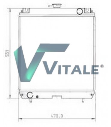 RADIADOR PARA MITSUBISHI SDMO 33KVA S4S