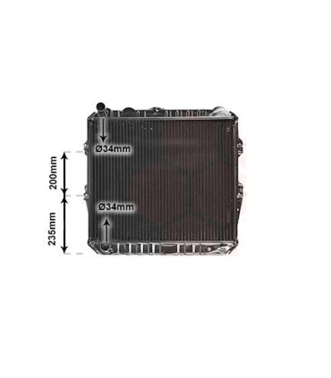 RADIATEUR POUR  TOYOTA LJ70 LJ73 16400-54490 16400-54491 1640054490 1640054491