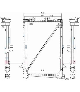 Radiateur moteur DAF CF85