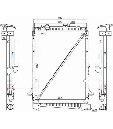 Radiateur moteur DAF CF85