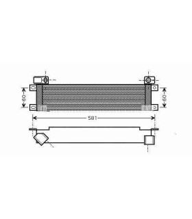  Radiateur eau pour SCANIA Série P 95-04 