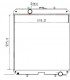 RADIATOR FOR YANMAR VIO 45 -6 VIO 80 172A89-13310  172A8913310