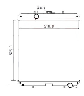 RADIATEUR POUR YANMAR VIO 45 -6 VIO 80 172A89-13310  172A8913310