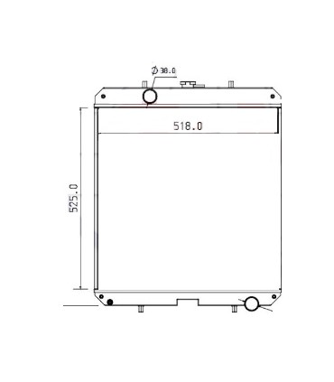 RADIATEUR POUR YANMAR VIO 45 -6 VIO 80 172A89-13310  172A8913310