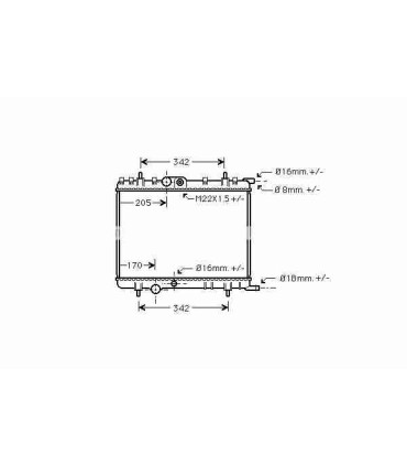  Radiateur EAU CITROEN PICASSO de 99