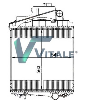 RADIATORE ACQUA PER JOHN DEERE 6215 6515 6520 6615 6320 6420 6520 7220 7320 7420 7520